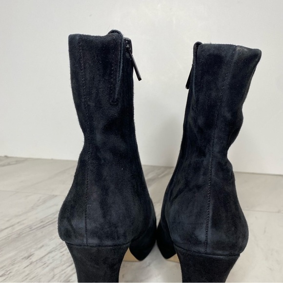 Sam Edelman Jaye Black Suede Heeled Bootie 8 1/2 M - Picture 9 of 15
